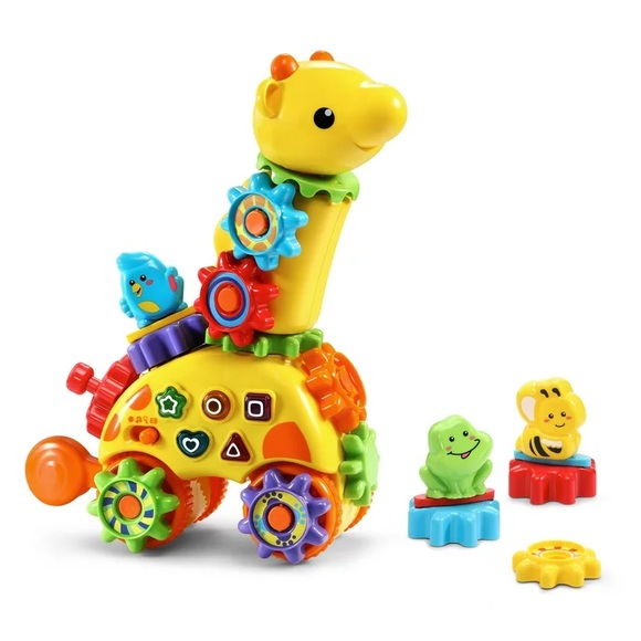 VTech GearZooz Spin & Laugh Gearaffe Musical Learning Giraffe - Picture 1 of 9
